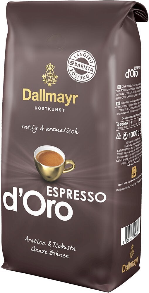 Kafijas pupiņas Dallmayr Espresso d`Oro, 1kg cena un informācija | Kafija, kakao | 220.lv