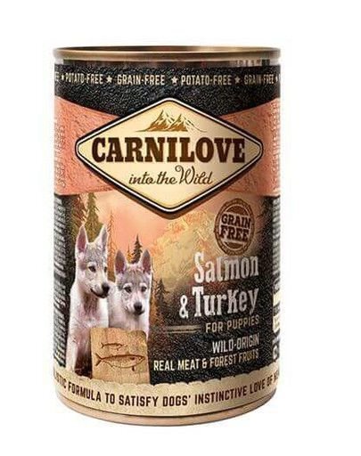 Carnilove Salmon&Turkey Konservēts 400g Kucēniem cena un informācija | Konservi suņiem | 220.lv