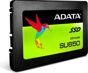 Iekšējais cietais disks Adata SSD Ultimate SU650 3D NAND 120GB cena un informācija | Iekšējie cietie diski (HDD, SSD, Hybrid) | 220.lv
