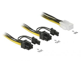 Delock 85452, PCI Express, 15 cm cena un informācija | Kabeļi un vadi | 220.lv