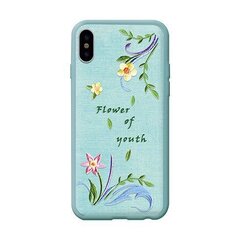 Aizmugurējais vāciņš Devia    Apple    iPhone X Flower Embroidery Case lanzh цена и информация | Чехлы для телефонов | 220.lv