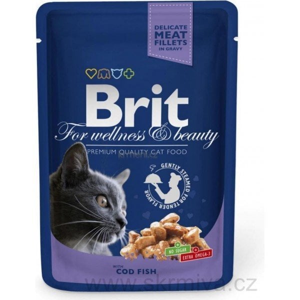 Brit Premium Cod Fish 100g Kaķiem цена и информация | Konservi kaķiem | 220.lv