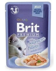 Brit Premium Delicate Fillets In Jelly With Salmon 85g Kaķiem cena un informācija | Brit Premium Zoo preces | 220.lv