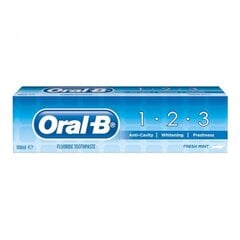 Зубная паста Oral-B 123 Fresh Mint, 100 мл цена и информация | Зубные щетки, пасты | 220.lv