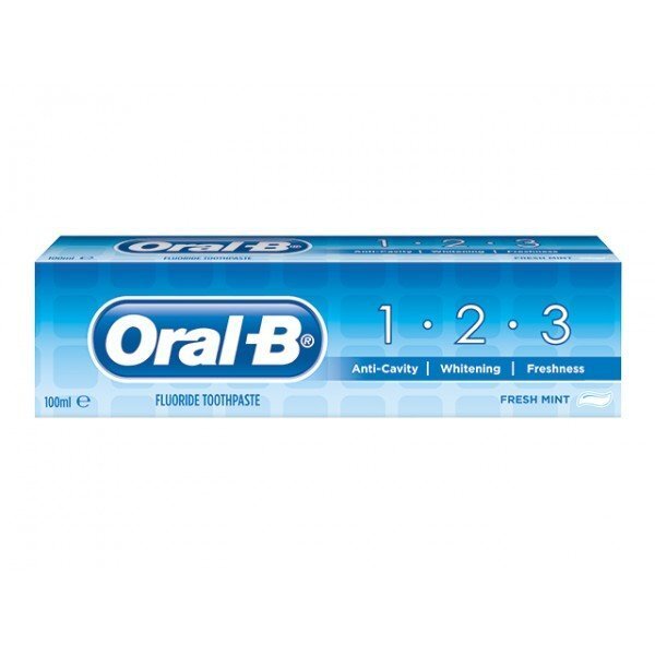 Zobu pasta Oral-B 123 Fresh Mint 100 ml cena un informācija | Zobu pastas, birstes | 220.lv