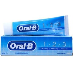 Зубная паста Oral-B 123 Fresh Mint, 100 мл цена и информация | Зубные щетки, пасты | 220.lv