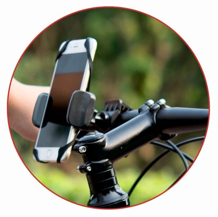 Swissten S-Grip BCCL1 tālruņa turētājs   uzstādāms uz velosipēda 3.5-6 " telefoniem, melns цена и информация | Auto turētāji | 220.lv
