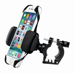 Swissten S-Grip BCCL1 держатель для телефона, для крепления на велосипеде, для телефонов 3,5-6,5 '', черный цена и информация | Держатели для телефонов | 220.lv