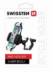 Swissten S-Grip BCCL1 tālruņa turētājs   uzstādāms uz velosipēda 3.5-6 " telefoniem, melns cena un informācija | Auto turētāji | 220.lv