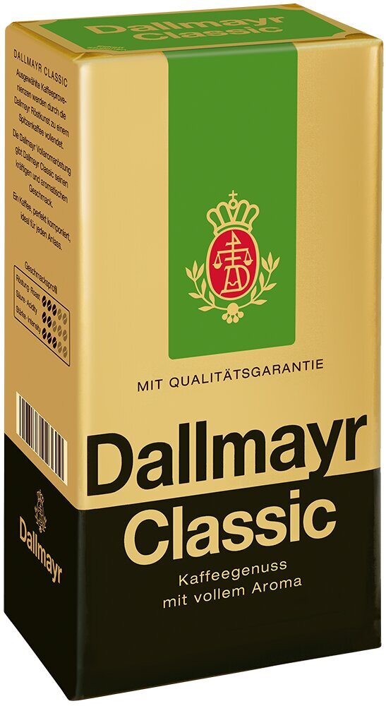 Maltā kafija Dallmayr Classic 0,5kg цена и информация | Kafija, kakao | 220.lv