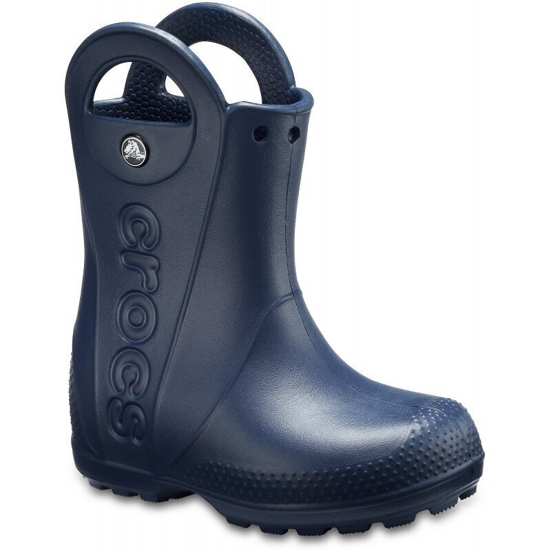 Crocs™ gumijas apavi bērniem Handle It Rain Boots, Navy цена и информация | Gumijas zābaki bērniem | 220.lv
