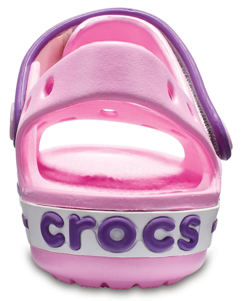 Crocs™ sandales meitenēm, Carnation / Amethyst cena un informācija | Bērnu sandales | 220.lv