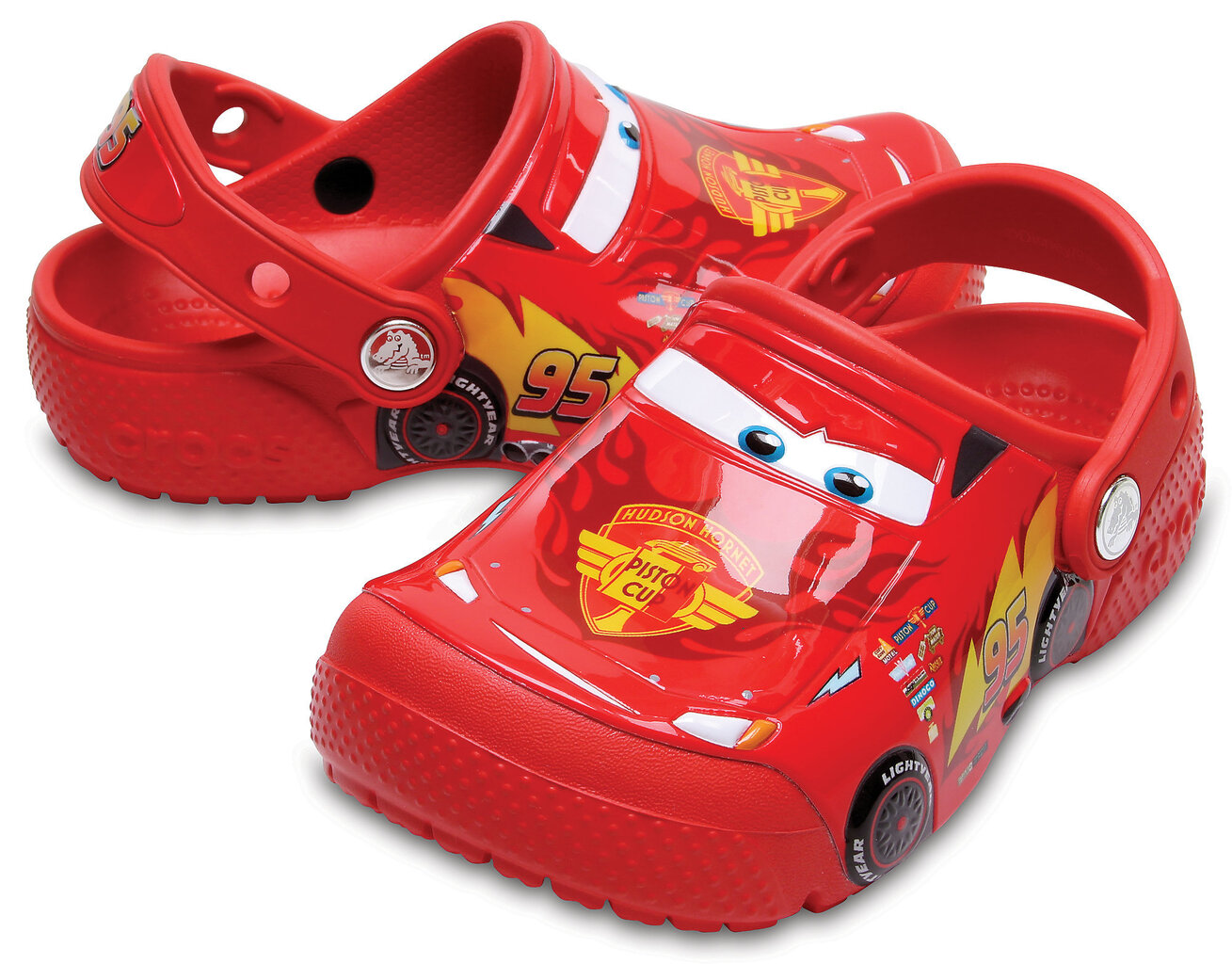 Crocs™ apavi zēniem Fun Lab Cars Clog, Flame cena un informācija | Gumijas klogi bērniem | 220.lv