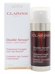 Антивозрастная сыворотка для лица Clarins Double Serum, 30 мл цена и информация | Сыворотки для лица, масла | 220.lv