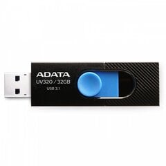 ADATA UV320 32 GB, USB 3.1, Black цена и информация | USB накопители | 220.lv