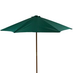Āra lietussargs Patio Poly 3 m, zaļš цена и информация | Зонты, маркизы, стойки | 220.lv