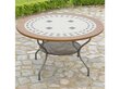 Galds Patio Como 125 cm, brūns/pelēks цена и информация | Dārza galdi | 220.lv