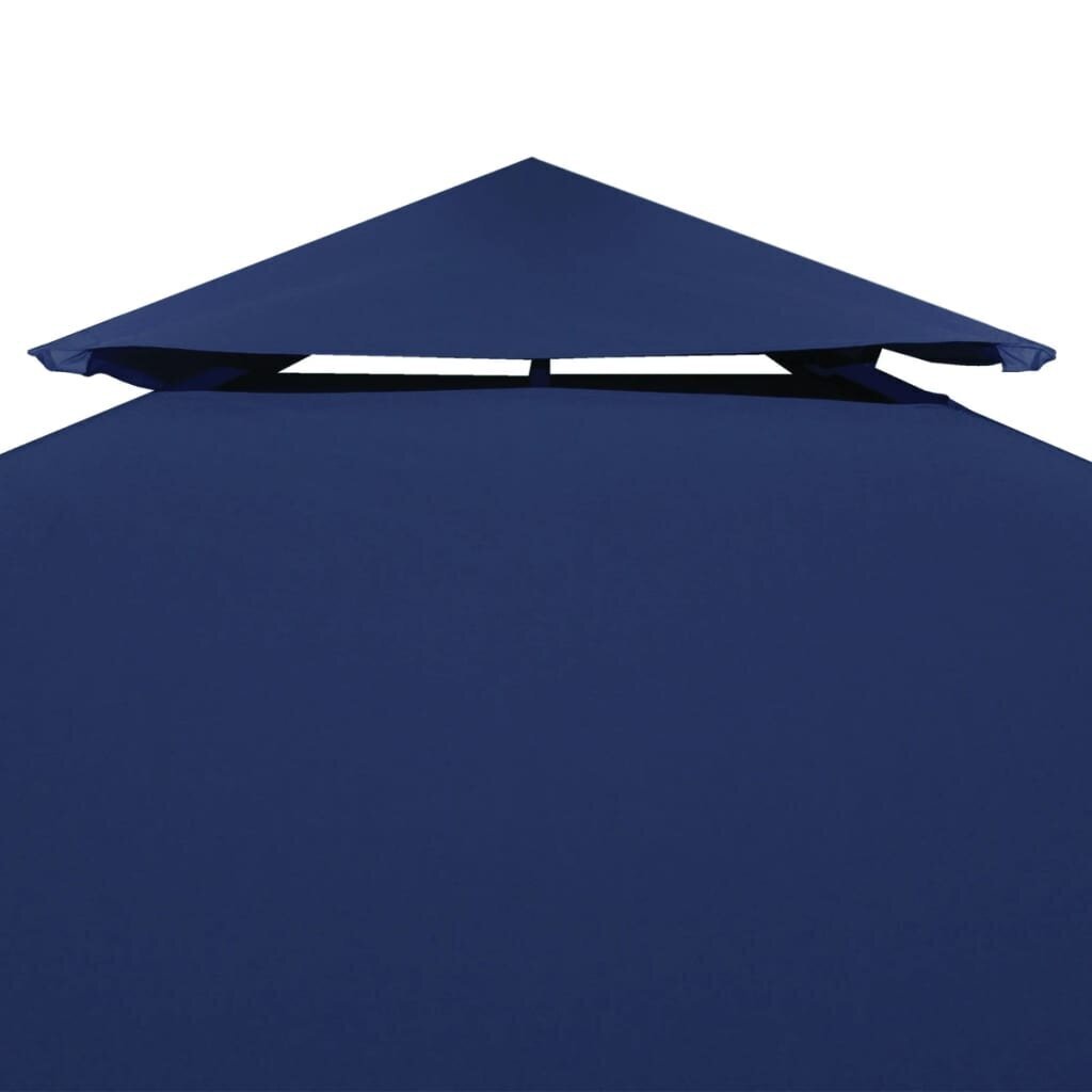 vidaXL nojumes jumta maiņas pārklājs, 3 x 3 m, 310 g/m², tumši zils cena un informācija | Dārza nojumes un lapenes | 220.lv