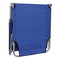 vidaXL saliekams sauļošanās zvilnis, pulverkrāsots tērauds, zils cena un informācija | Sauļošanās krēsli | 220.lv