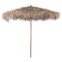 Уличный зонт из бамбука, коричневый цена и информация | Зонты, маркизы, стойки | 220.lv