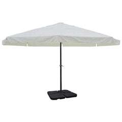 Алюминиевый зонт уличный на переносном основании, белый цена и информация | Зонты, маркизы, стойки | 220.lv
