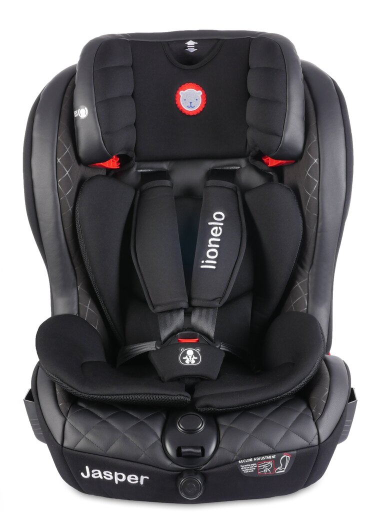 Drošības sēdeklis ISOFIX Adriaan, 9 - 36 kg, melns, eko āda цена и информация | Autokrēsliņi | 220.lv