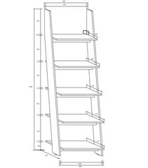 Plaukts Rack 60, balts цена и информация | Полки | 220.lv