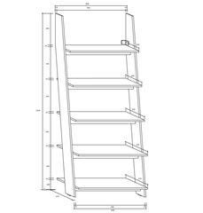 Plaukts Rack 80, balts цена и информация | Полки | 220.lv