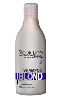 Šampūns gaišiem matiem Stapiz Sleek Line Blond 300 ml cena un informācija | Šampūni | 220.lv