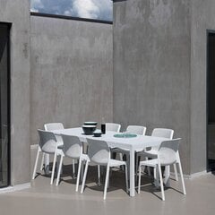 Стол Nardi Rio100 x 210/280 x 76 см, белый цена и информация | Столы для сада | 220.lv