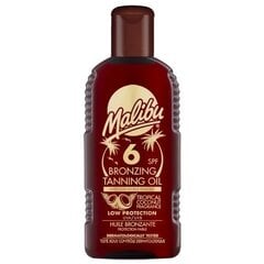 Iedegumu veicinoša eļļa Malibu SPF 6 200 ml cena un informācija | Sauļošanās krēmi | 220.lv