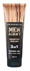 Гель для душа для мужчин Dermacol Men Agent Sensitive Feeling, 250 мл цена и информация | Масла, гели для душа | 220.lv