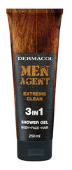 Dušas želeja vīriešiem 3in1 Extreme Clean Agent (dušas želeja) 250 ml cena un informācija | Dušas želejas, eļļas | 220.lv