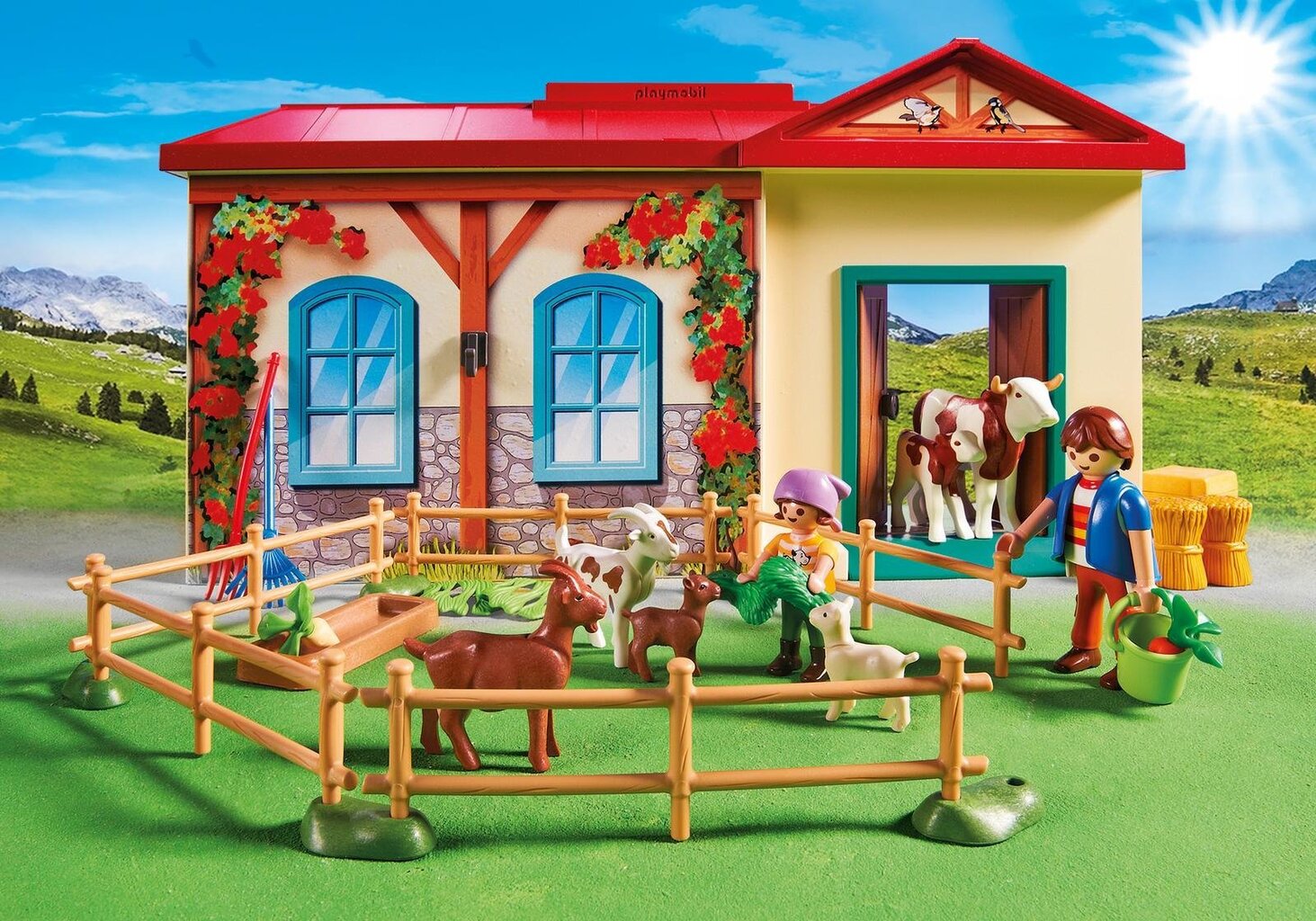 4897 PLAYMOBIL® Pārnēsājamā ferma cena un informācija | Konstruktori | 220.lv