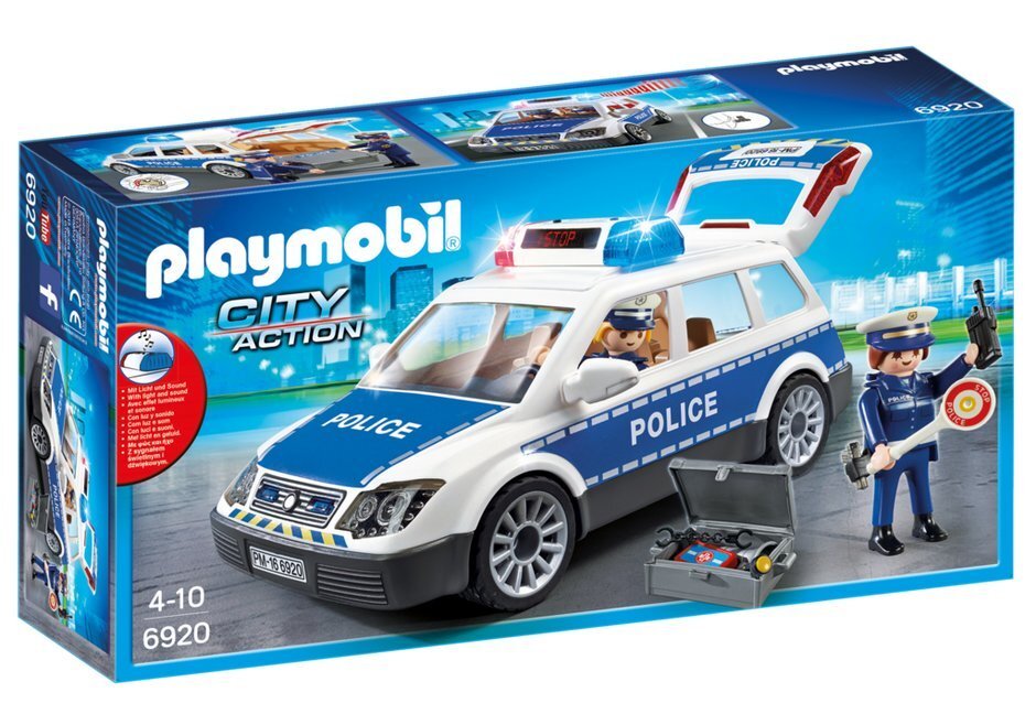 6920 PLAYMOBIL® City Action, Ceļu patruļa cena un informācija | Konstruktori | 220.lv