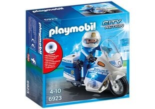 Конструктор 6923 Playmobil® City Action, Полицейский мотоцикл со светодиодной подсветкой цена и информация | Kонструкторы | 220.lv