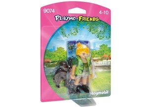 Конструктор 9074 PLAYMOBIL® Playmo-Friends, Zookeeper with Baby Gorilla цена и информация | Конструкторы и кубики | 220.lv