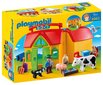 6962 PLAYMOBIL® 1.2.3, Pārnēsājama ferma cena un informācija | Konstruktori | 220.lv