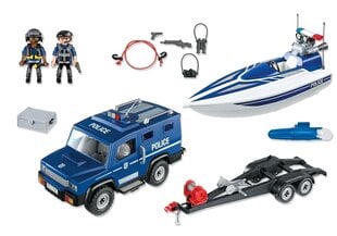 Konstruktors 5187 Playmobil® Police Truck with Speedboat цена и информация | Конструкторы и кубики | 220.lv