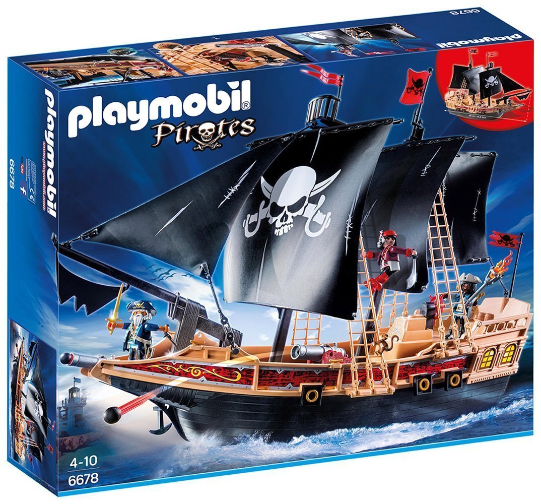 Konstruktors 6678 PLAYMOBIL® Pirates, Pirate Raiders' Ship cena un informācija | Konstruktori | 220.lv