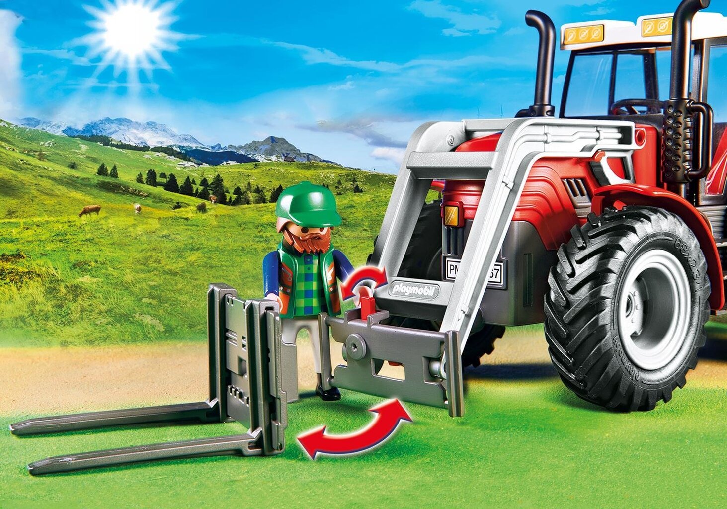 Konstruktors 6867 PLAYMOBIL® Country, Traktors ar krānu цена и информация | Konstruktori | 220.lv