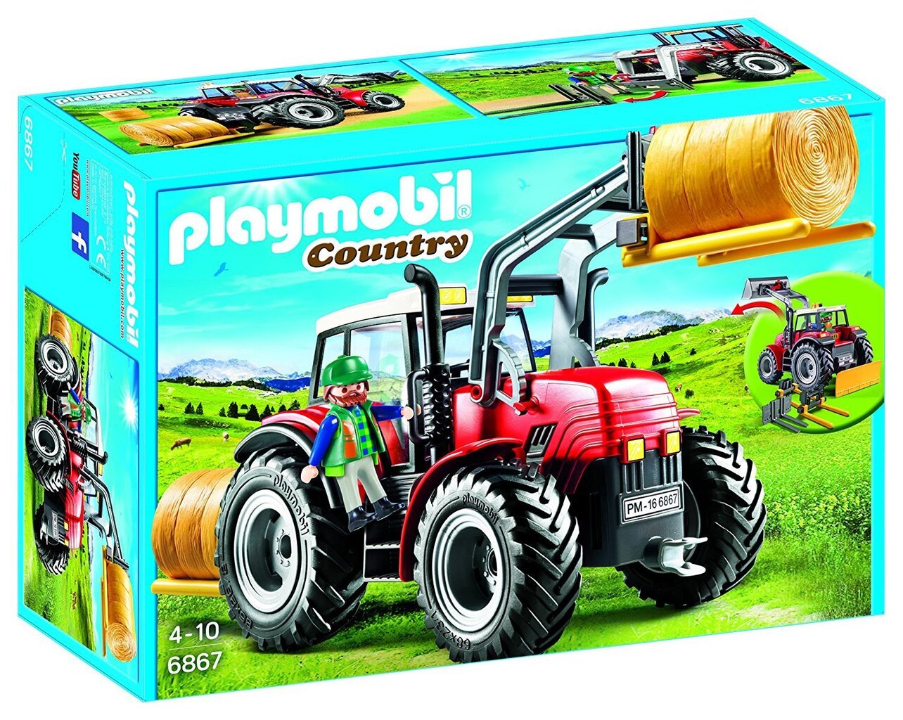 Konstruktors 6867 PLAYMOBIL® Country, Traktors ar krānu цена и информация | Konstruktori | 220.lv