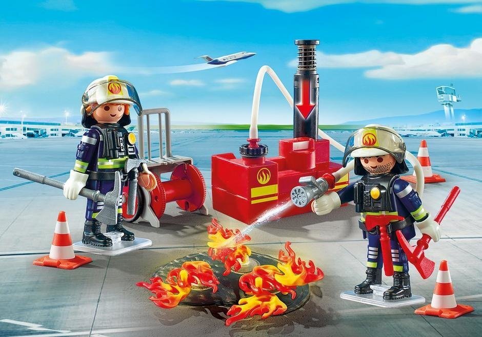 Konstruktors 5397 PLAYMOBIL® City Action, Ugunsdzēsēju komanda ar ūdens sūkni cena un informācija | Konstruktori | 220.lv