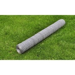 Galvanizuotas vielinis tinklas, 75 cm x 25 m цена и информация | Заборы и принадлежности к ним | 220.lv