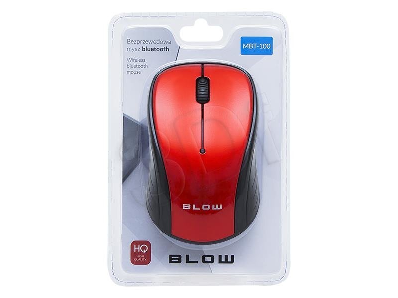 Blow MBT-100, sarkans cena un informācija | Peles | 220.lv