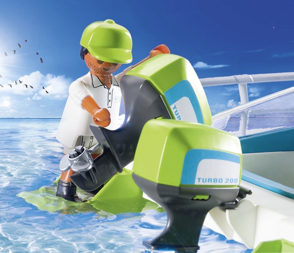 Konstruktors 9233 PLAYMOBIL® Sports Action, Laiva ar zemūdens dzīnēju cena un informācija | Konstruktori | 220.lv