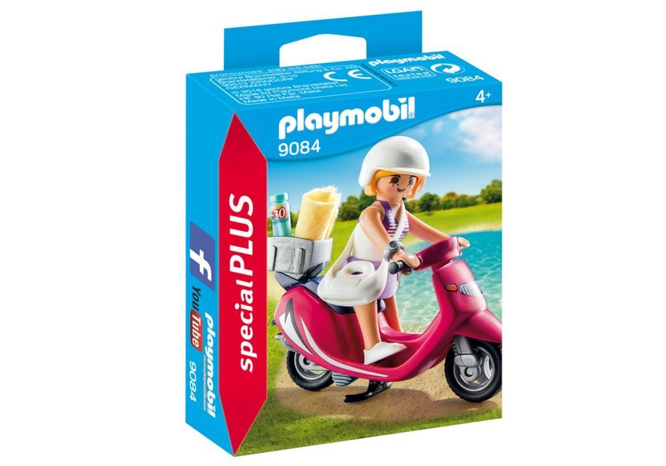 Konstruktors 9084 PLAYMOBIL® Plus, Tūriste ar motorolleru cena un informācija | Konstruktori | 220.lv