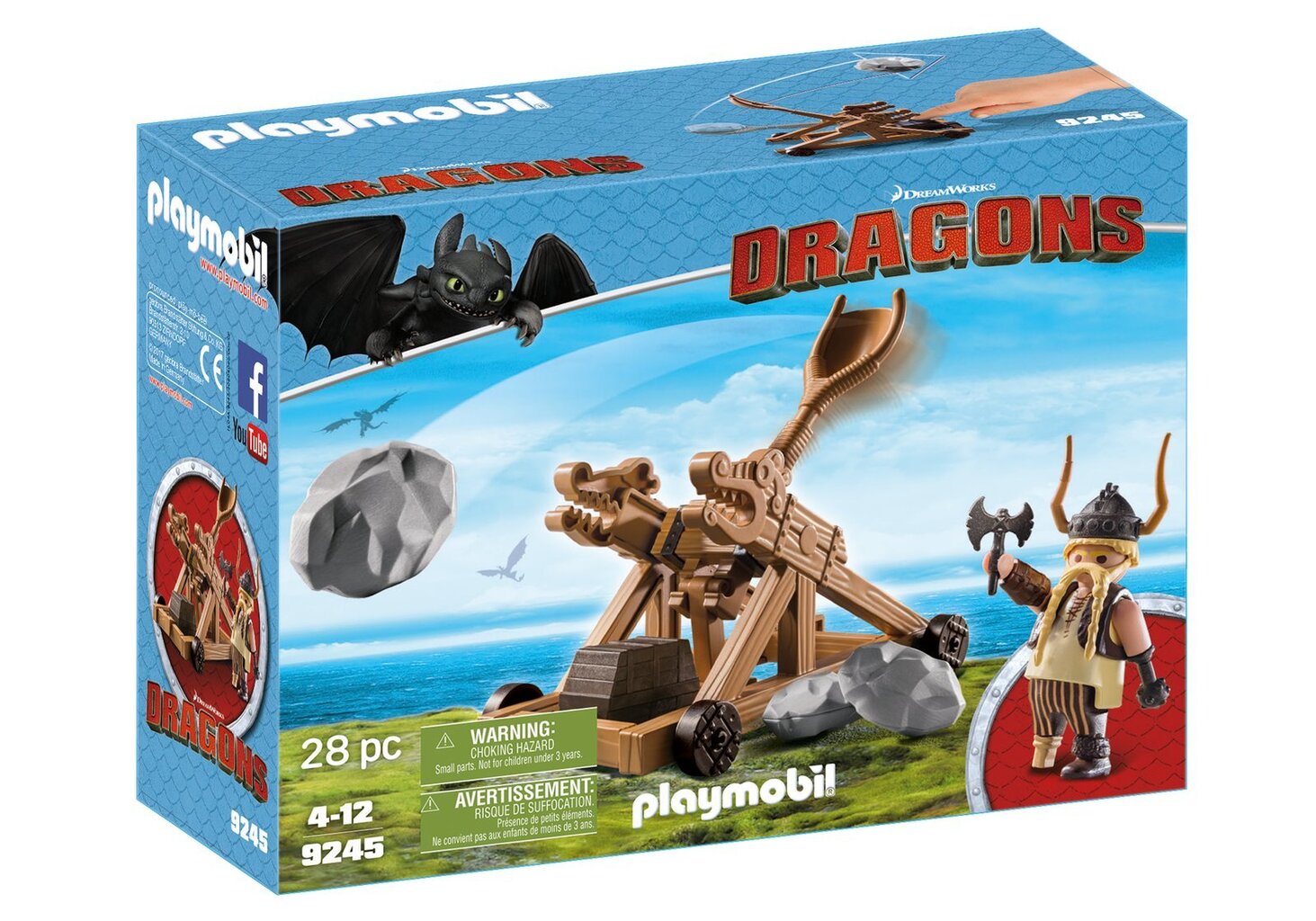 Konstruktors 9245 PLAYMOBIL® Dragons, Gobber with Catapult цена и информация | Konstruktori | 220.lv