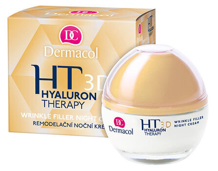 Увлажняющий ночной крем с гиалуроновой кислотой Dermacol Hyaluron Therapy 3D 50 мл цена и информация | Кремы для лица | 220.lv