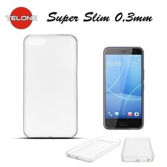 Telone Ultra Slim 0.3mm Back Case HTC U11 Life super plāns telefona apvalks Caurspīdīgs cena un informācija | Telefonu vāciņi, maciņi | 220.lv